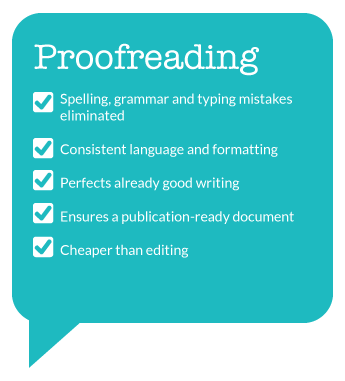 the purpose of proofreading a paper