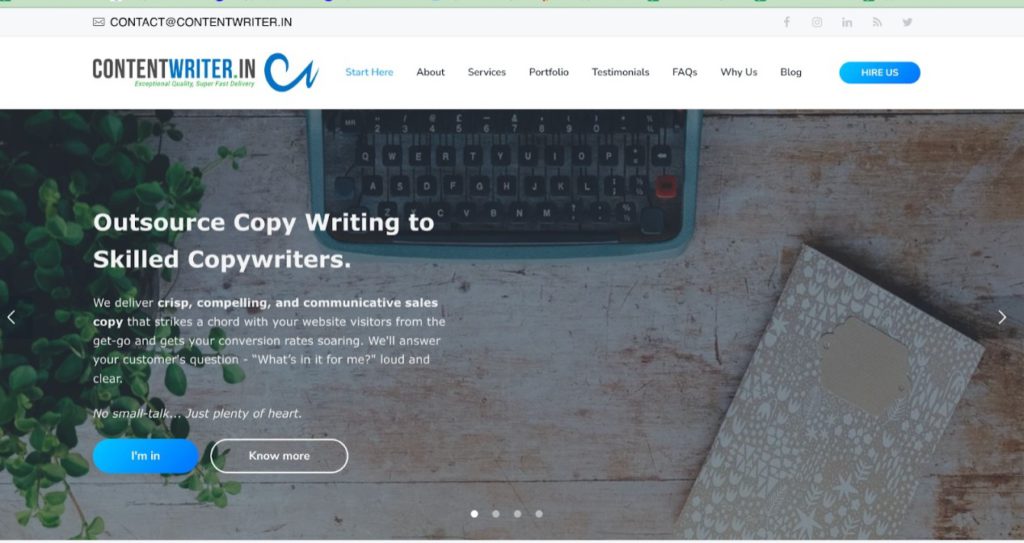 best content writing websites india