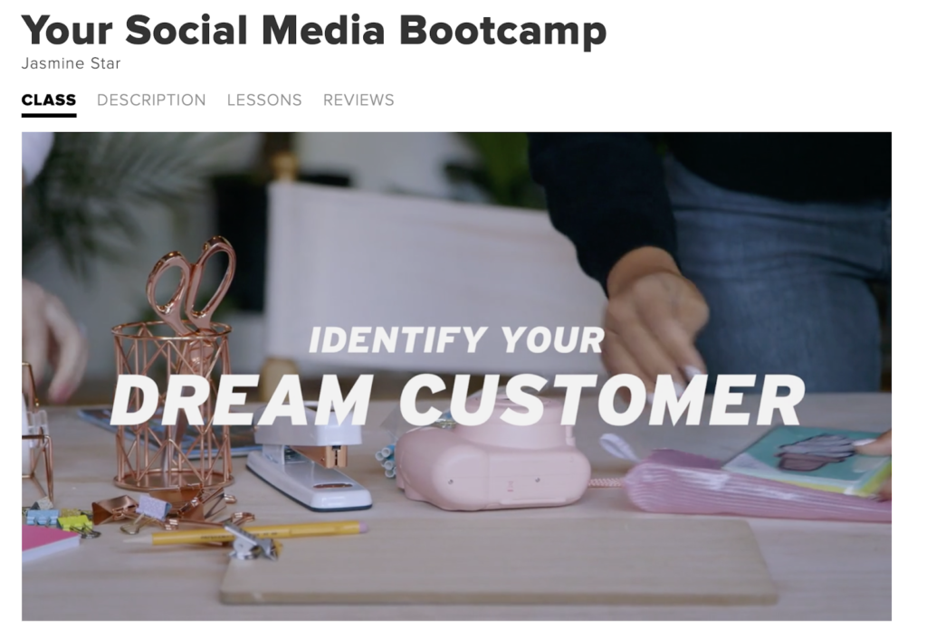 Social media bootcamp course