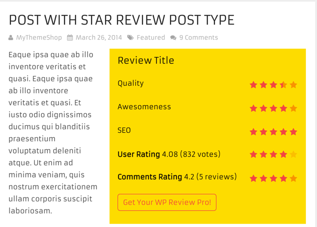 Paid review blog example