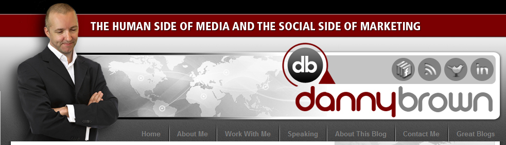 Danny Brown’s website headline example