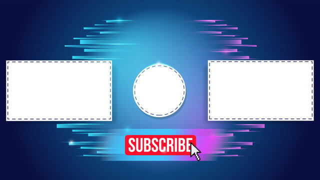 YouTube end screen template