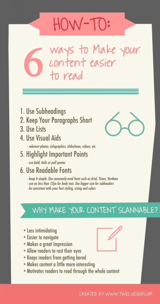ways to create scannable content 